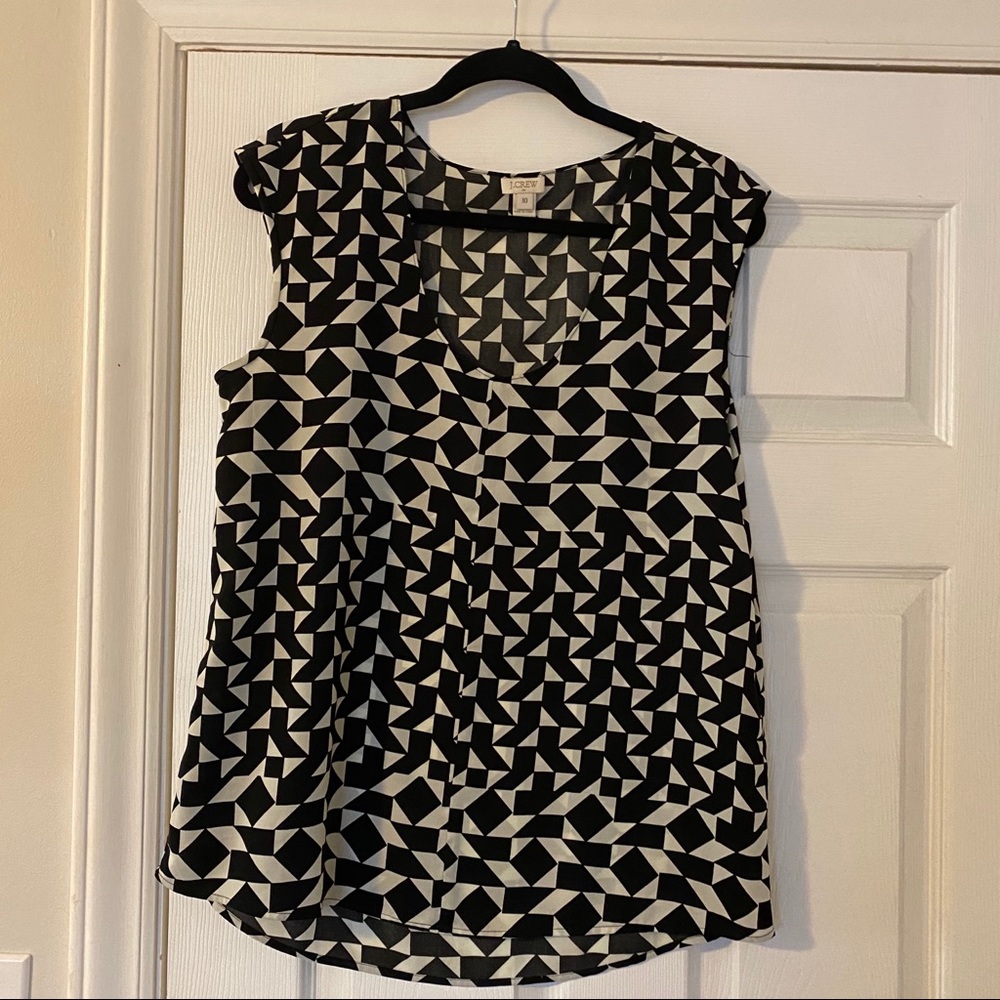 Black & White J Crew Top